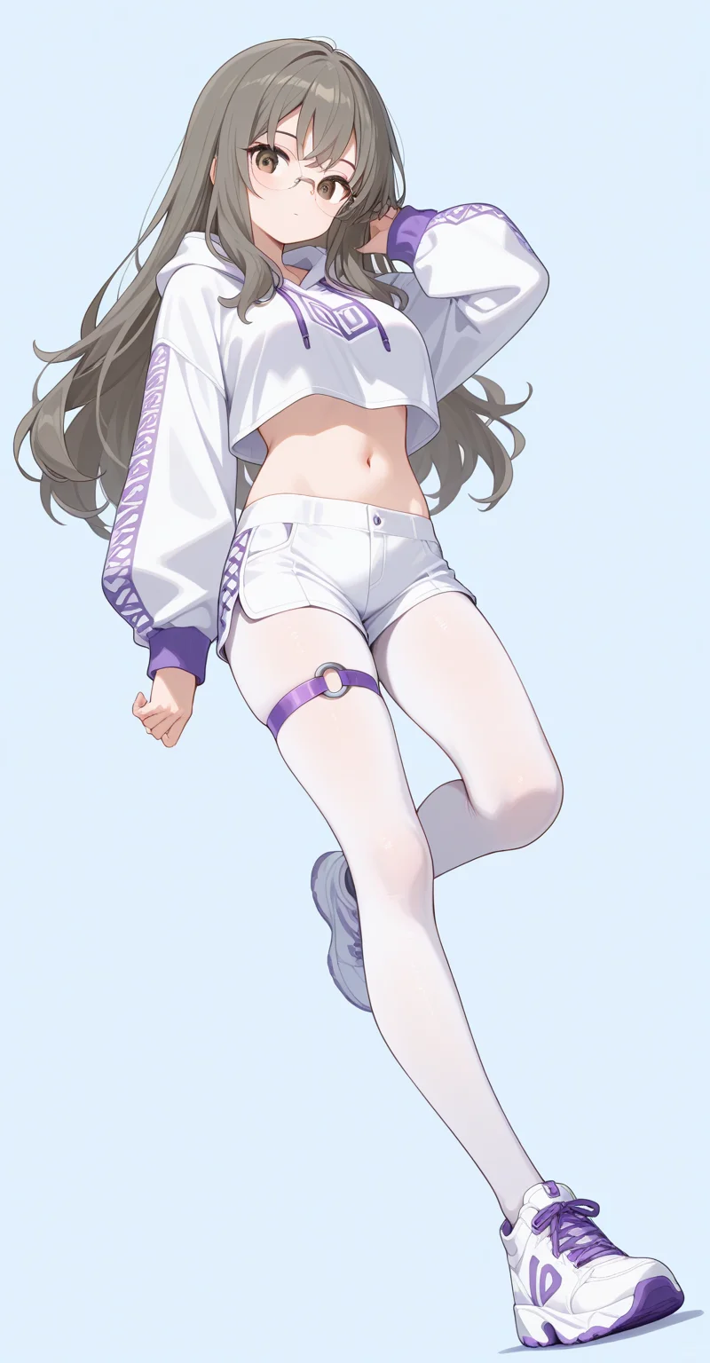 【人物印象特典】白丝运动少女套装 × 18人
