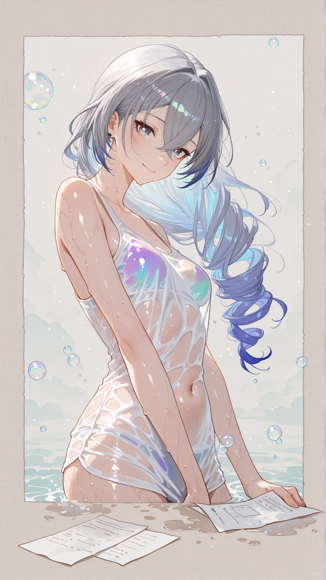 崩坏星穹铁道水彩泳装
