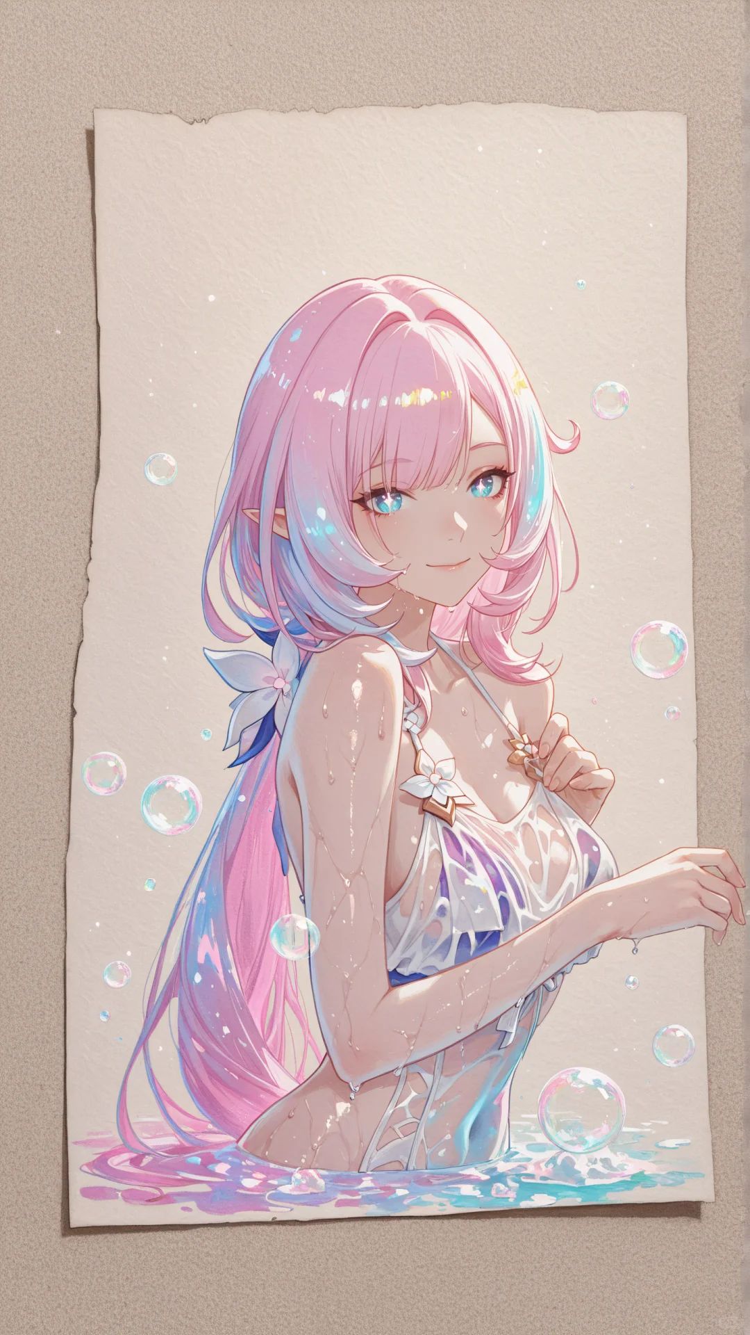 崩坏星穹铁道水彩泳装