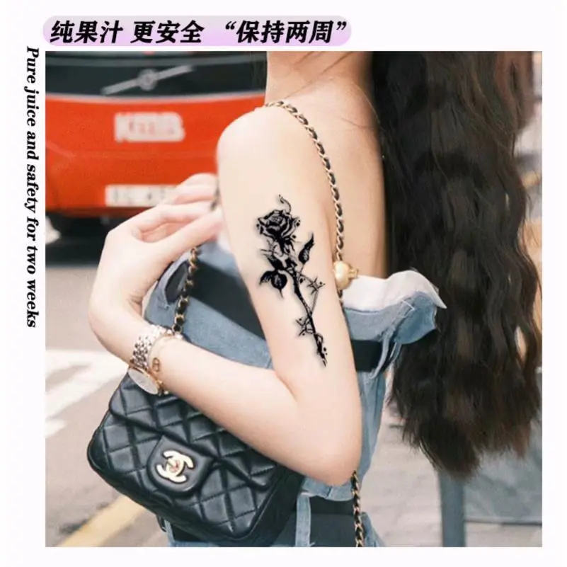 妖娆玫瑰纹身贴｜辣妹必备高级感爆棚🌹