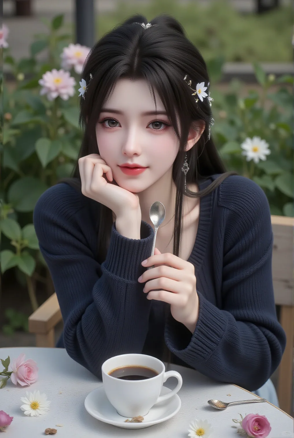 国漫女神壁纸 完美世界清漪仙子毛衣美图