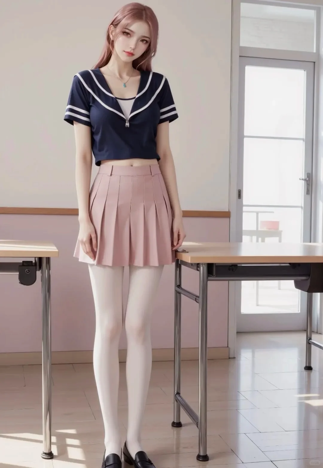 国漫女神图片（49校服白丝版）