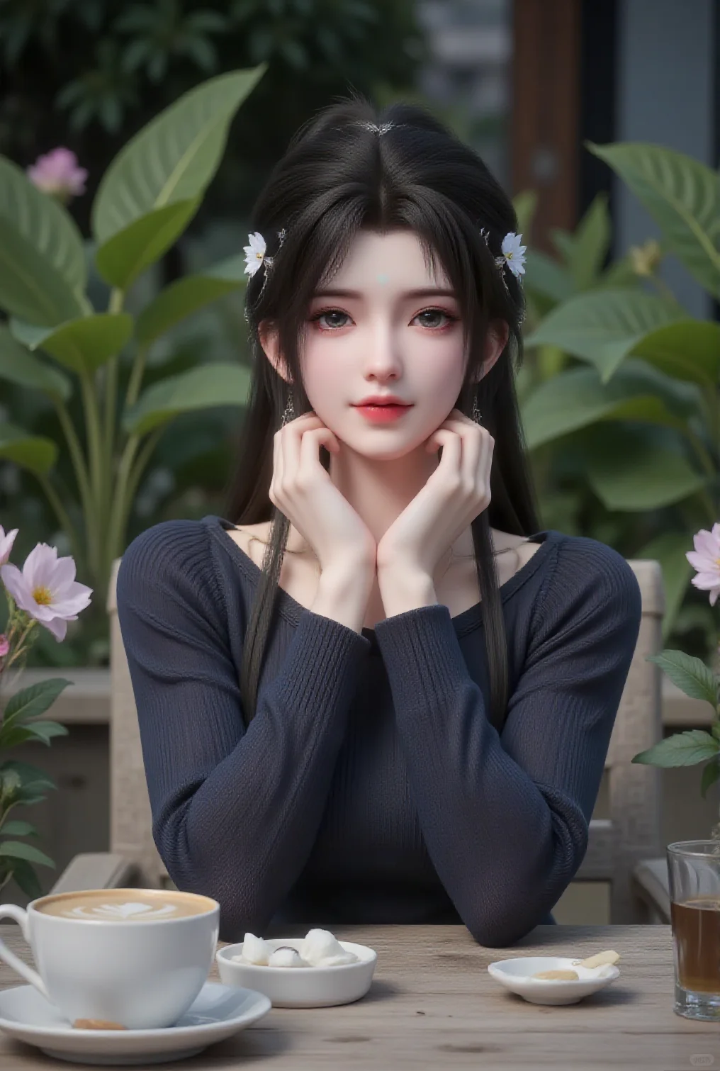 国漫女神壁纸 完美世界清漪仙子毛衣美图