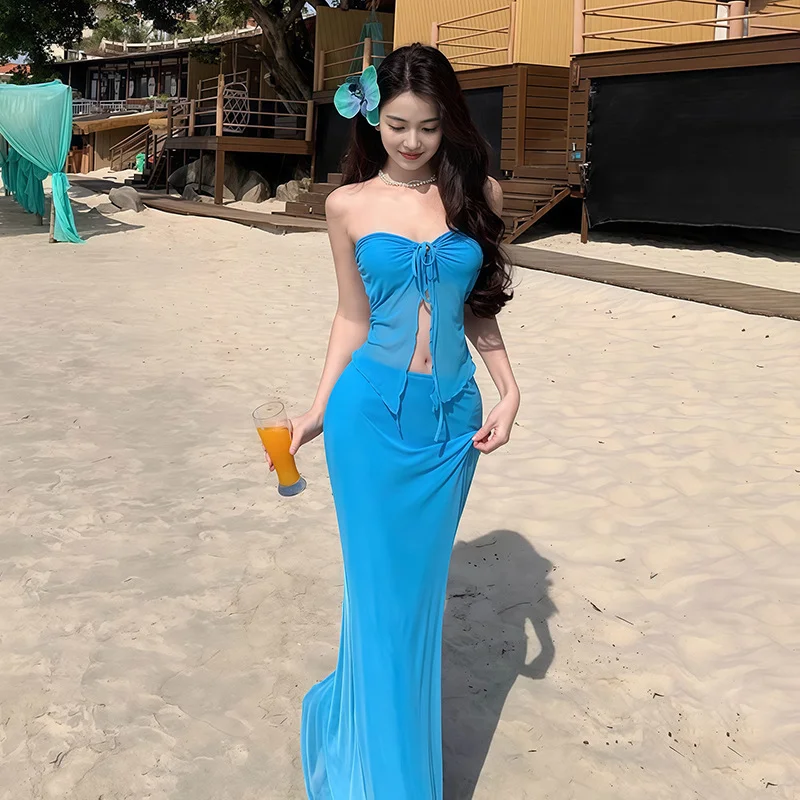 🌊夏日必备！比基尼长裙👗