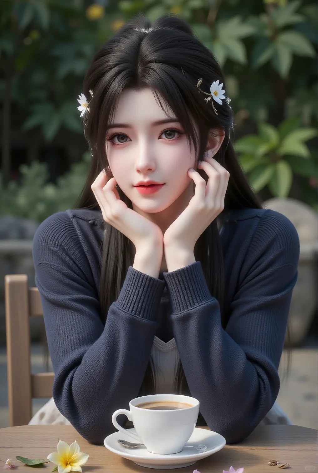 国漫女神壁纸 完美世界清漪仙子毛衣美图