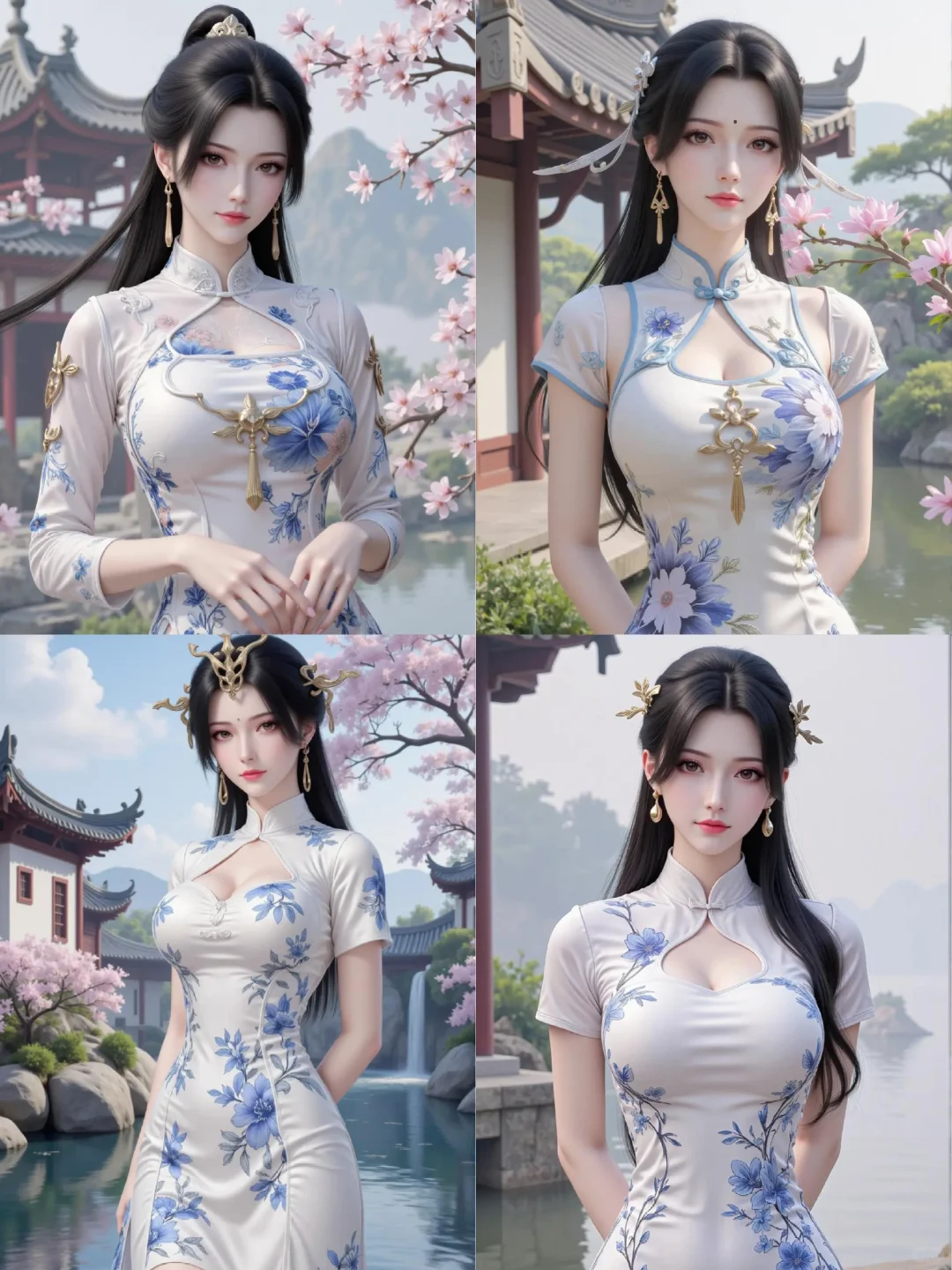 完美世界柳神性感旗袍