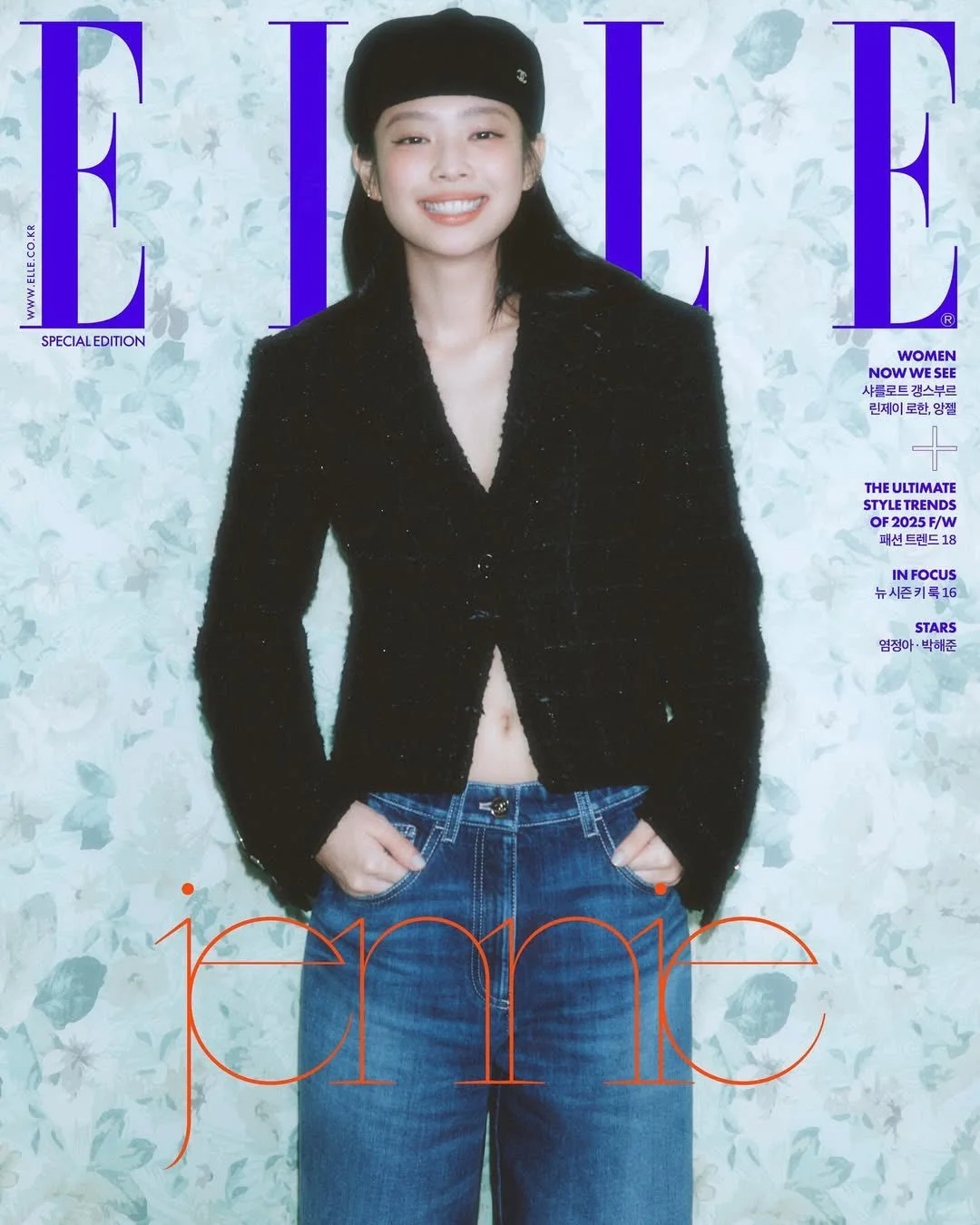Jennie新杂志来袭，时尚女神范十足！