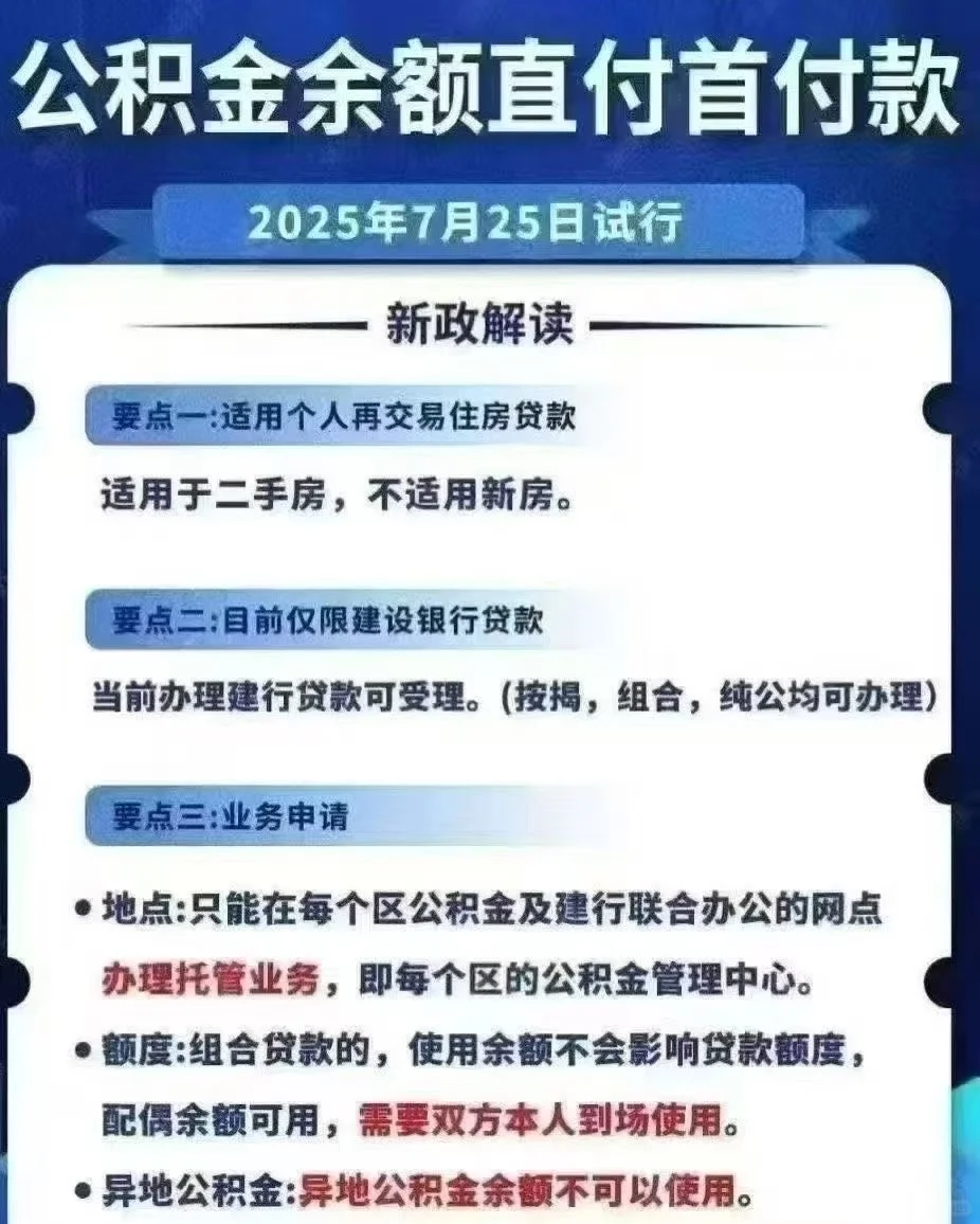 公积金余额可以当首付了