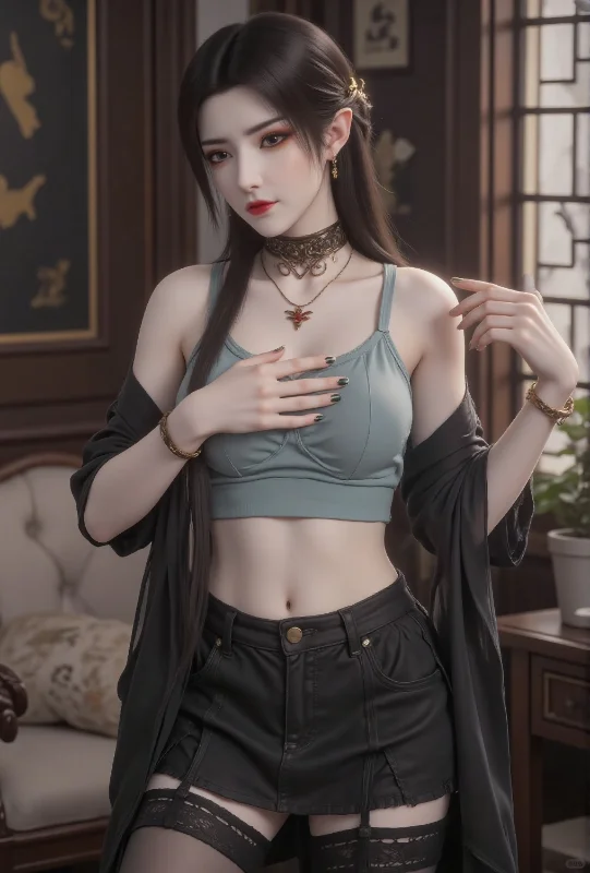 国漫女神斗破苍穹美杜莎夏日清凉装美图欣赏