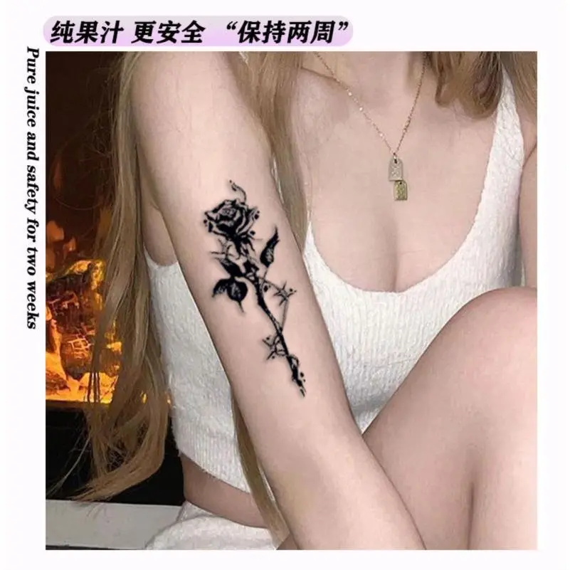 妖娆玫瑰纹身贴｜辣妹必备高级感爆棚🌹