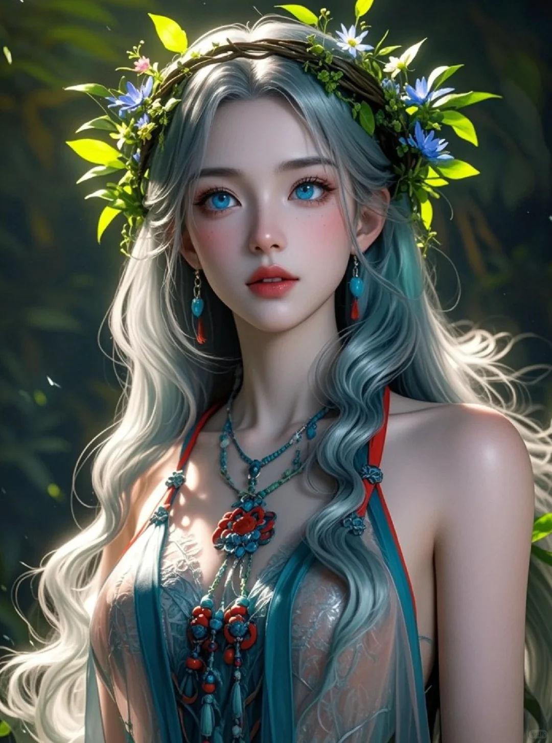 森林精灵，治愈系美少女