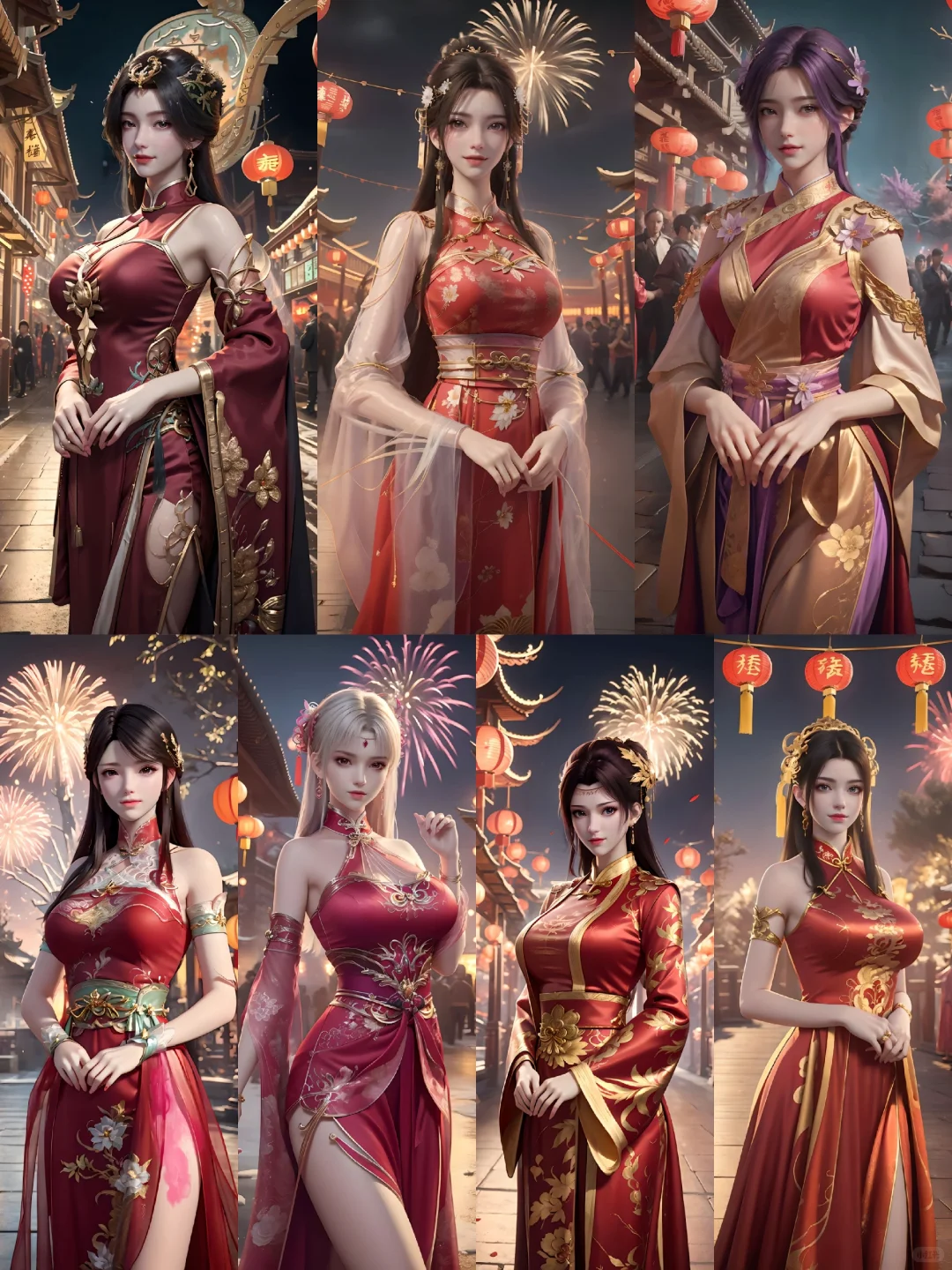 美杜莎、云韵、小医仙、萧薰儿、云曦、清漪