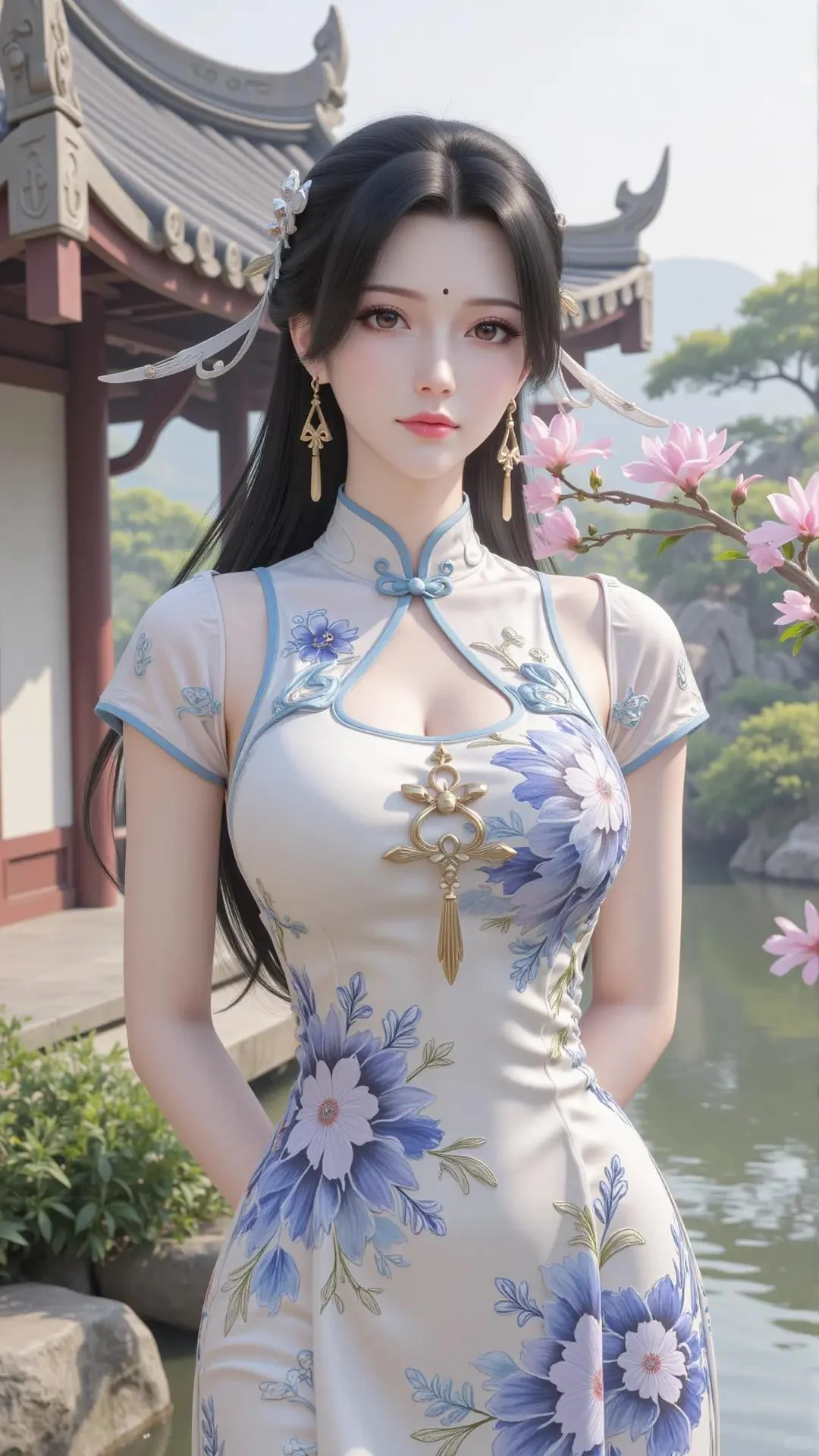 完美世界柳神性感旗袍