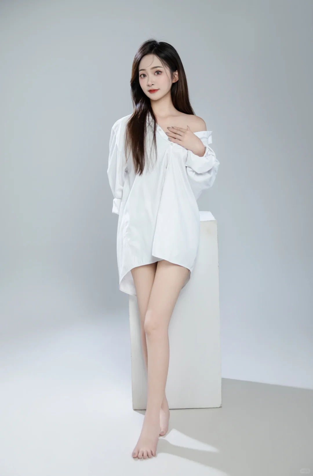 ⚪️白衬衫女神范❕☁️韩系清透感氧气写真