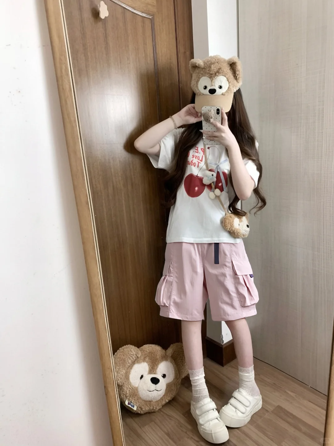 山系风骚粉短裤！出街被问爆了💗
