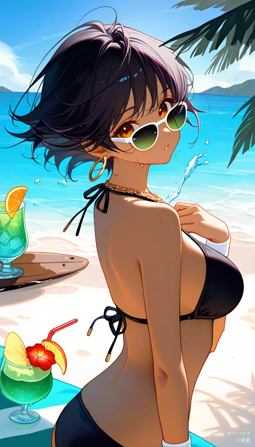 海边的比基尼美女