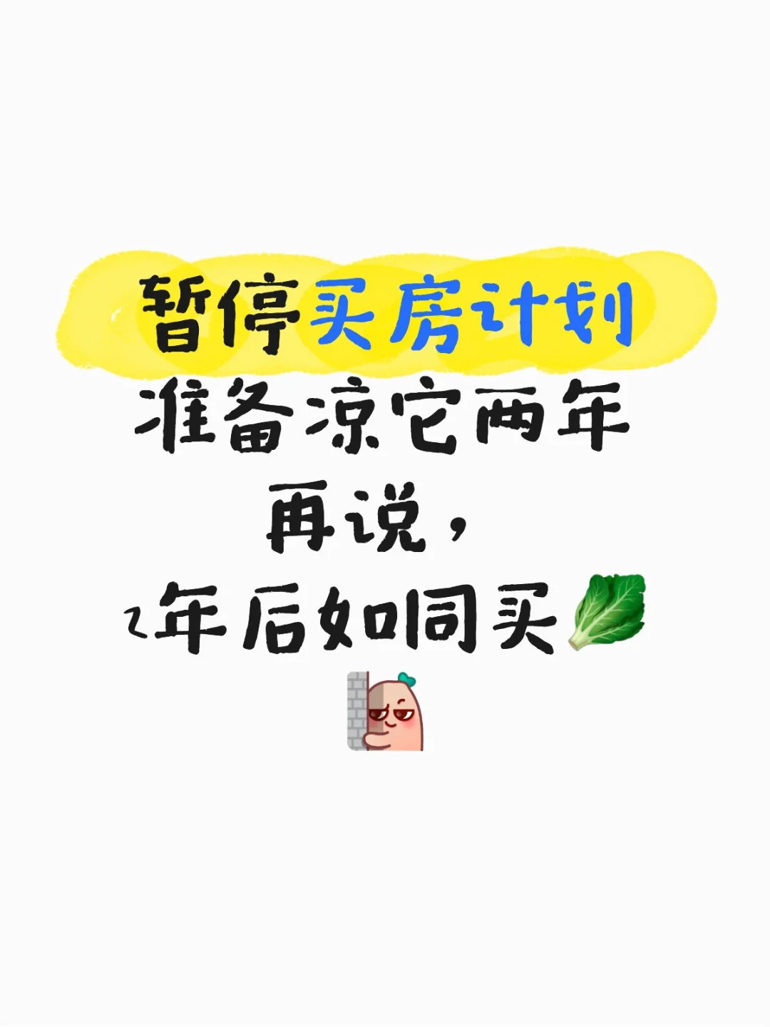 暂停买房，等等党集合