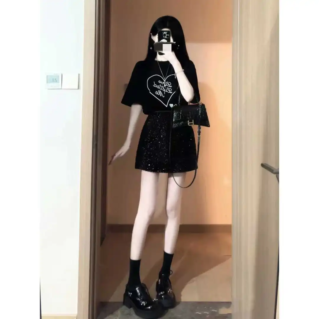 夏装搭配一整套盐系轻熟御姐炸街美式甜辣两