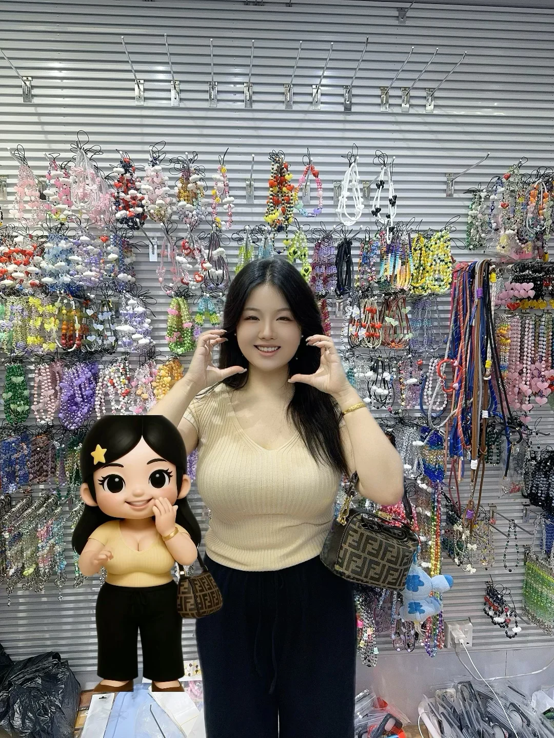 来华强北～感受古早微胖辣妹 回头率拉满辣