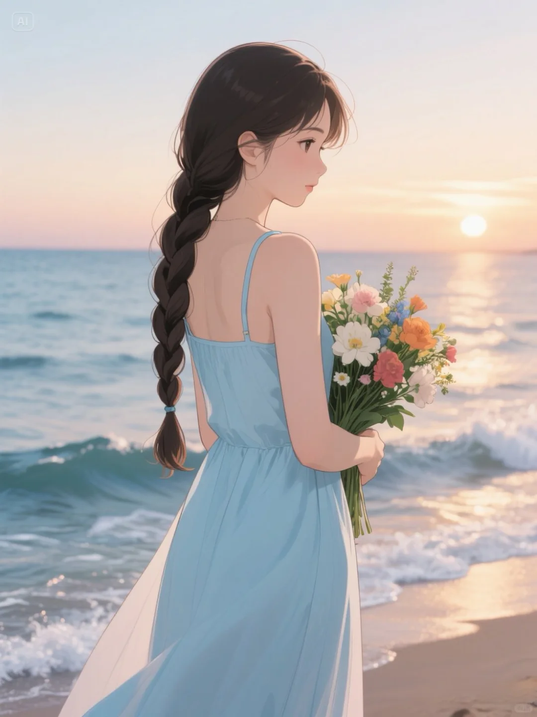 散落人间的神仙女头♡海边女孩