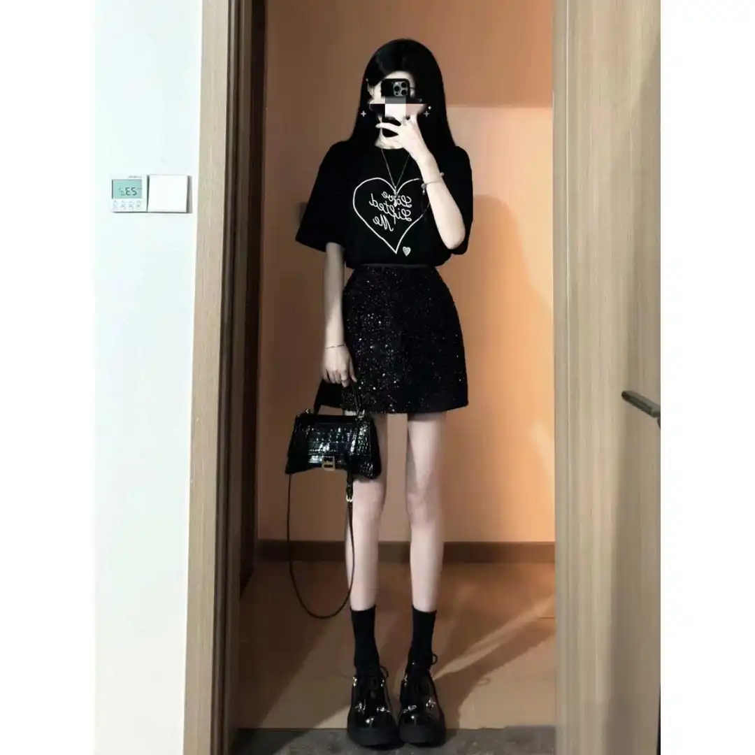 夏装搭配一整套盐系轻熟御姐炸街美式甜辣两
