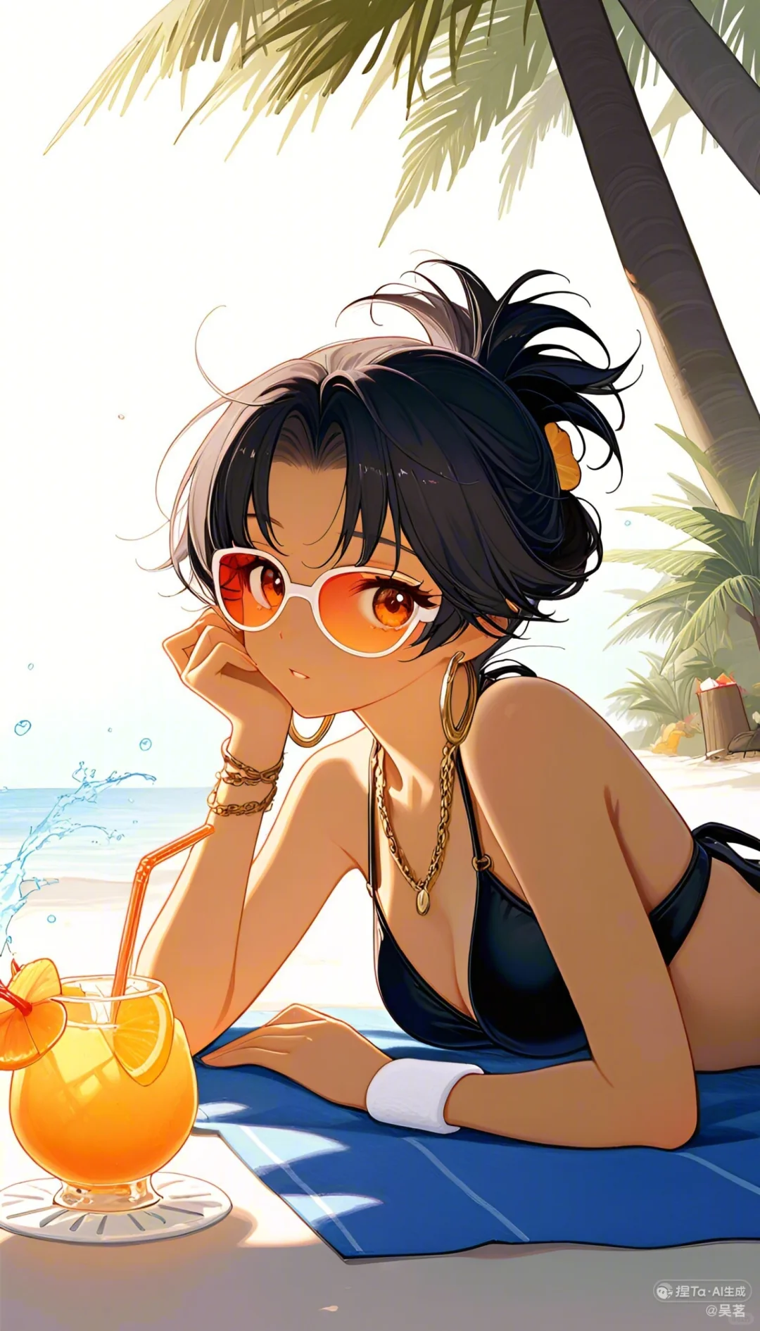 海边的比基尼美女