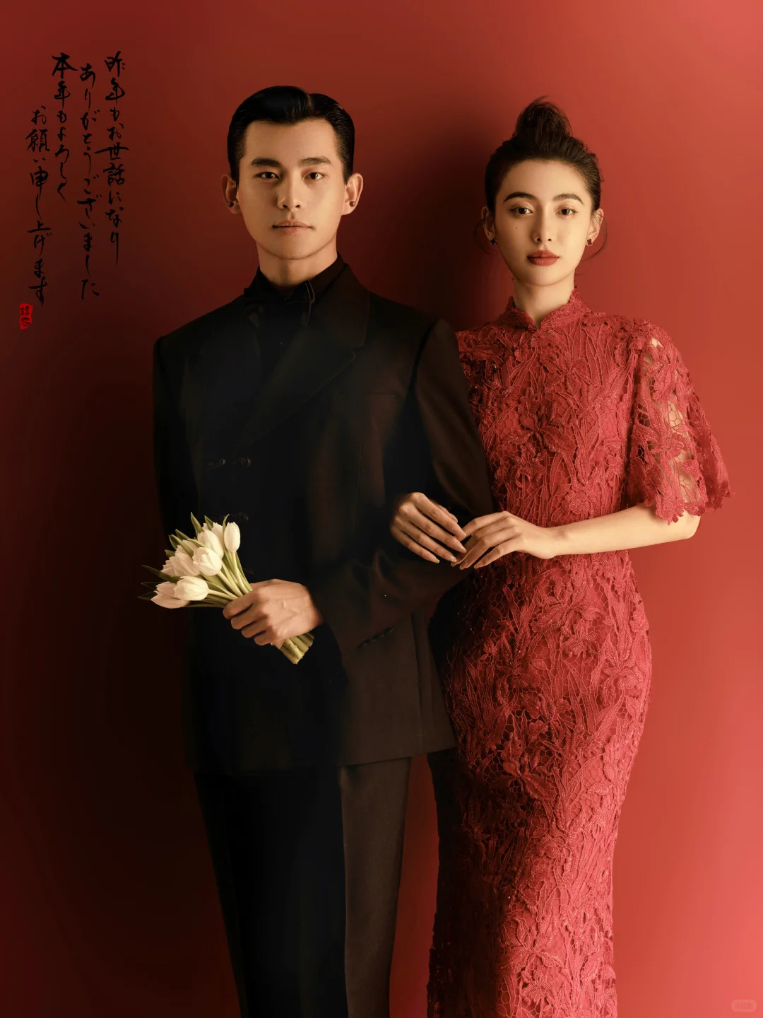 是更适合中国新娘体质的旗袍婚纱照！！！