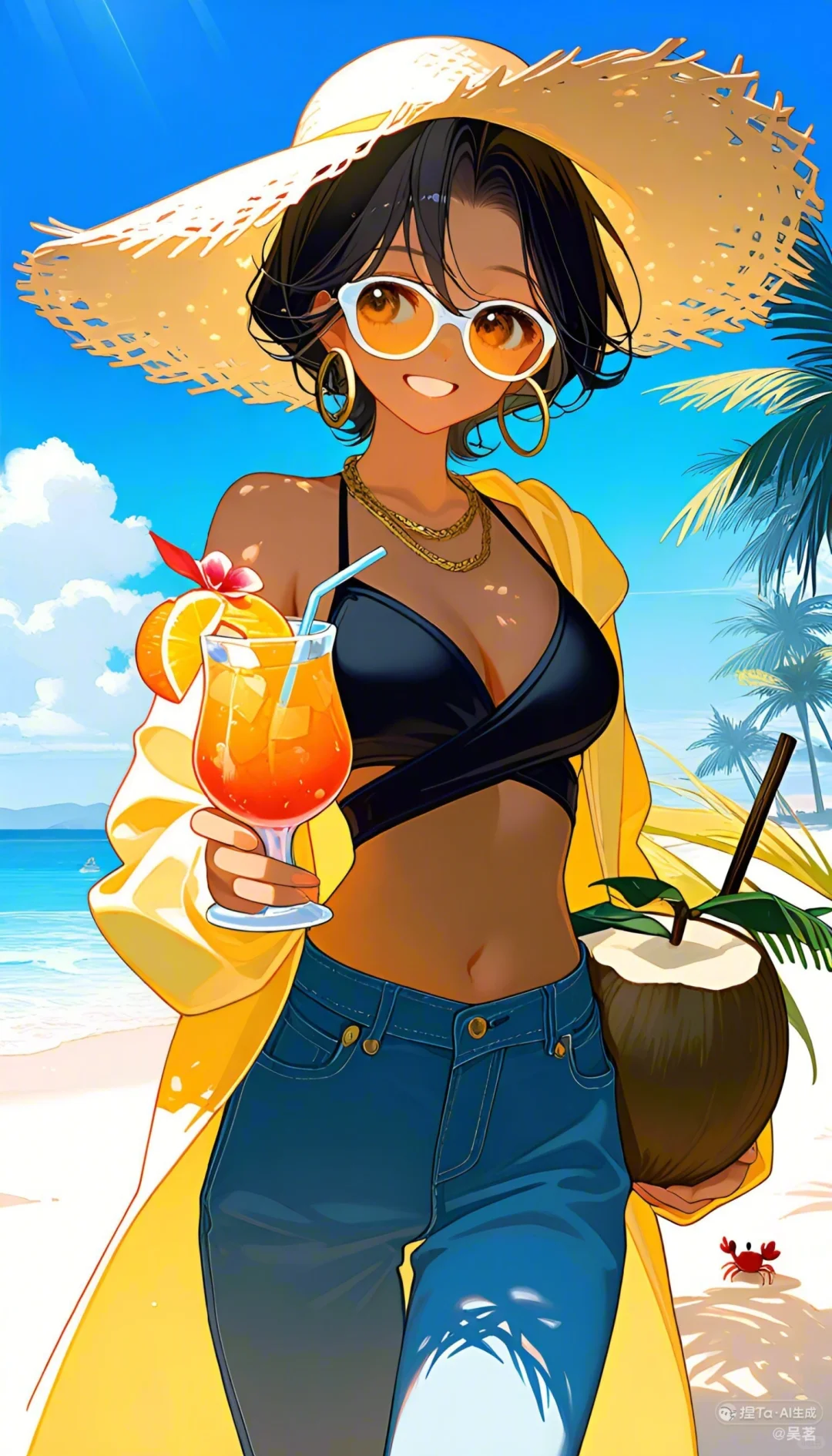 海边的比基尼美女