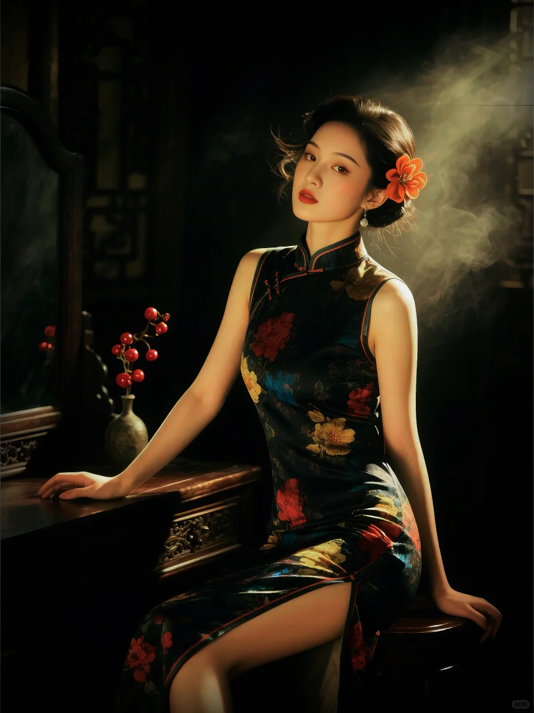 暗香浮动｜光影间游走的复古旗袍