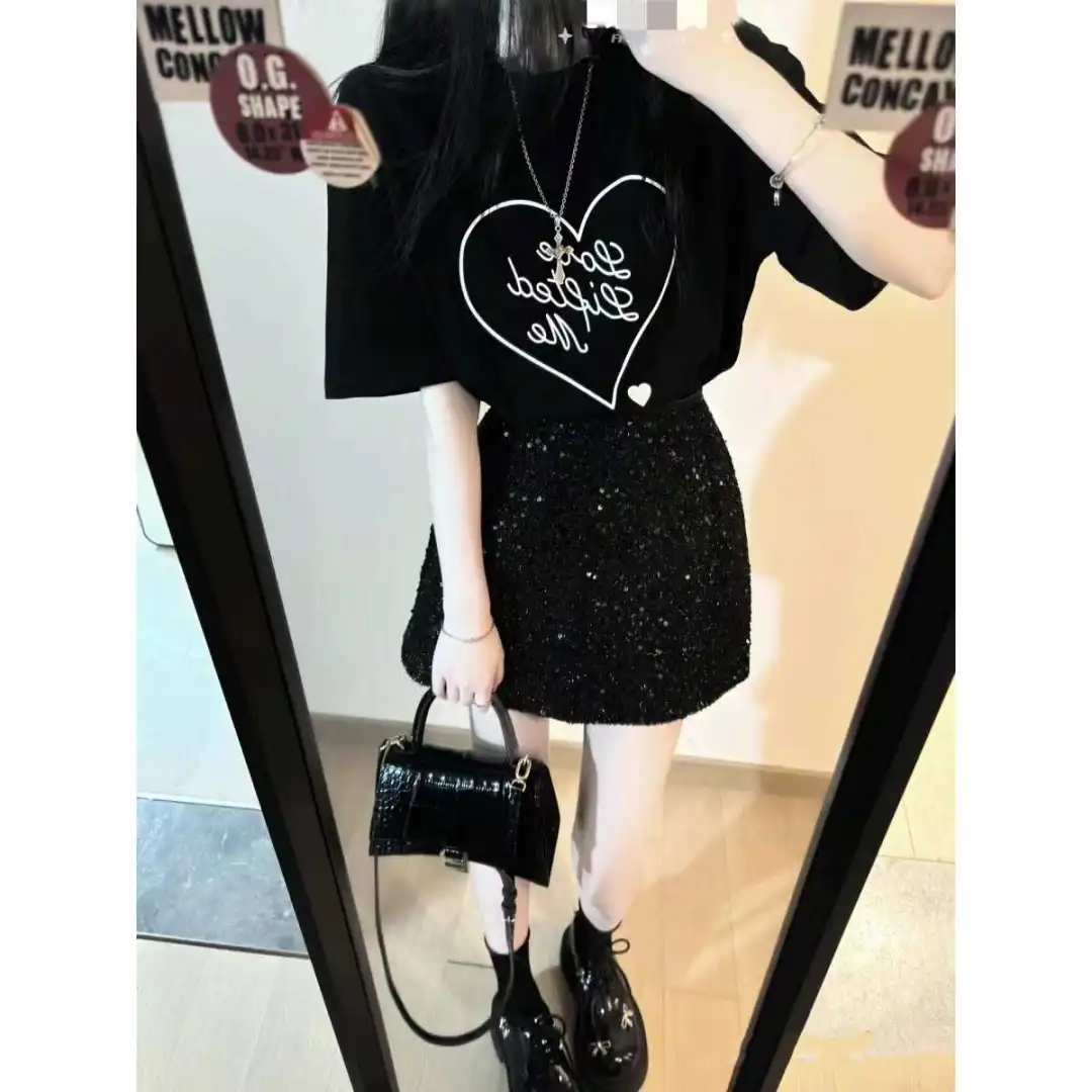 夏装搭配一整套盐系轻熟御姐炸街美式甜辣两