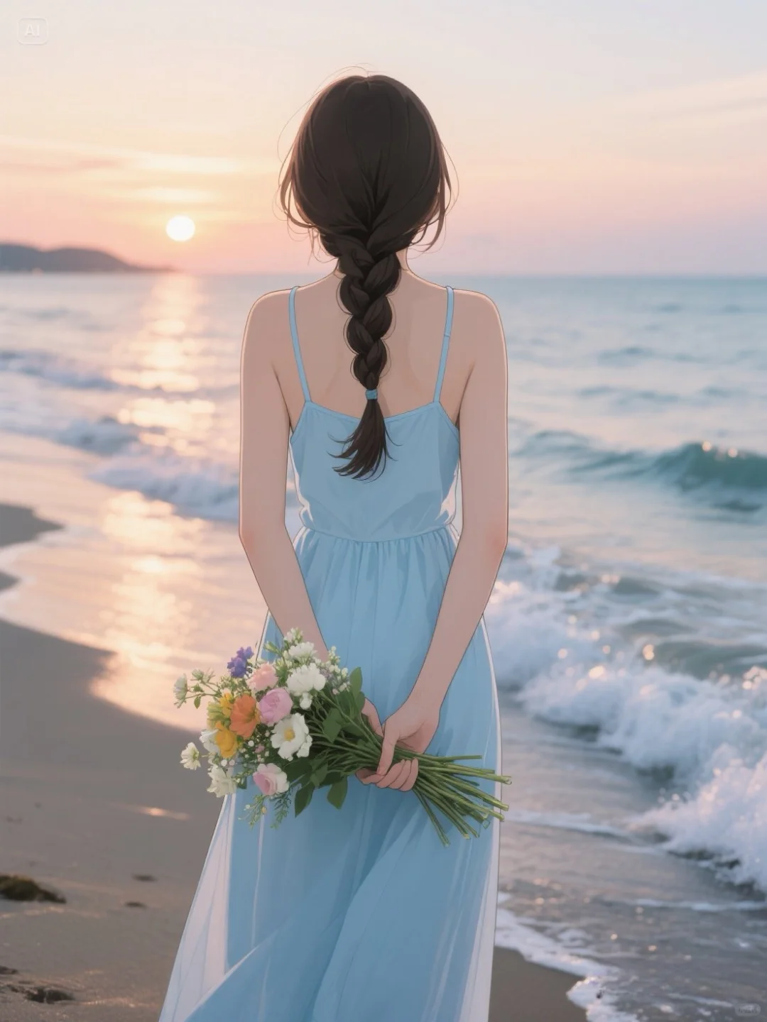 散落人间的神仙女头♡海边女孩