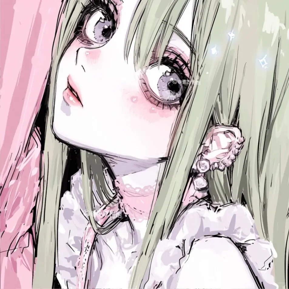 WeChat女漫｜古早感唯美画风旧漫头像