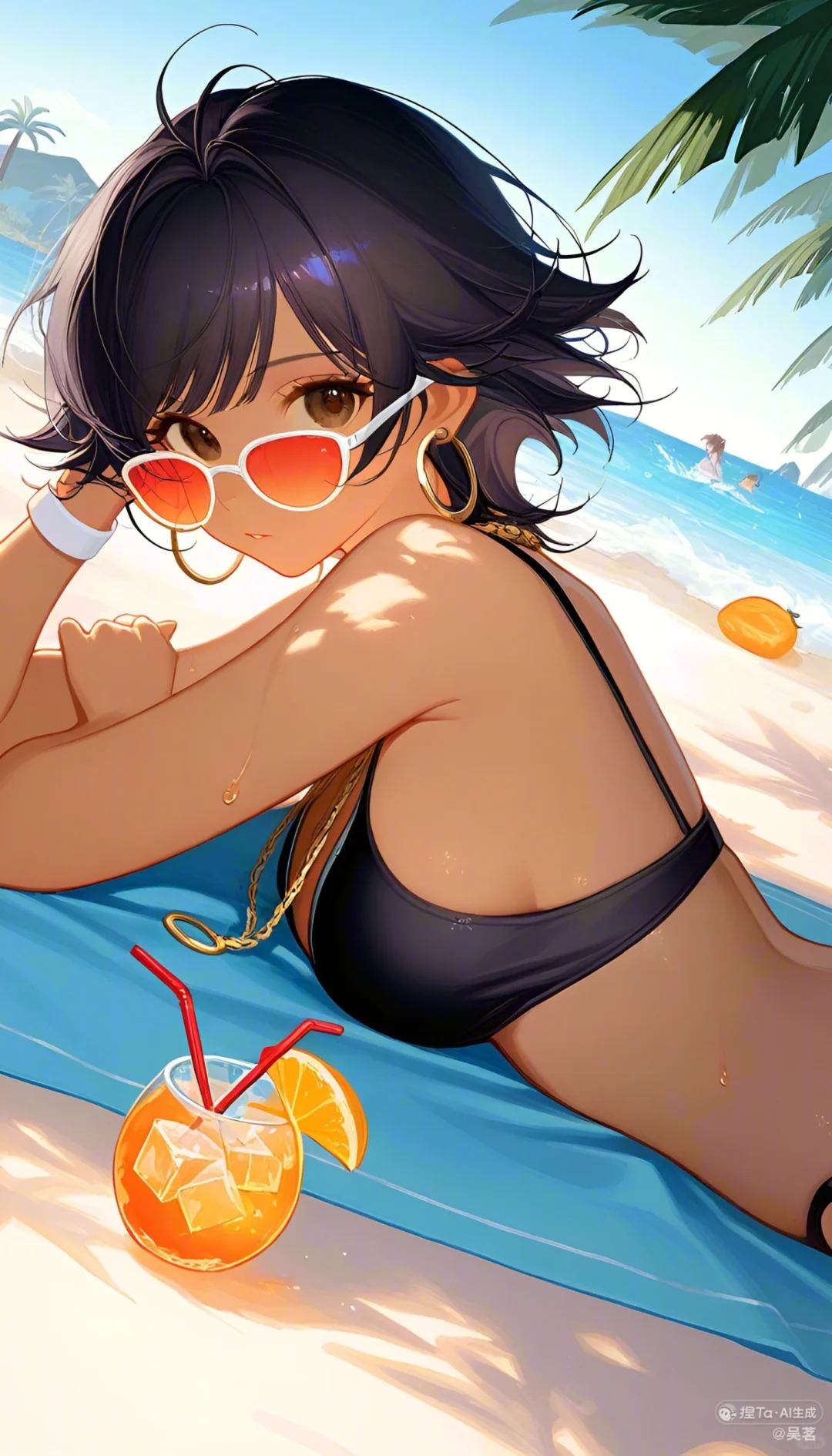 海边的比基尼美女