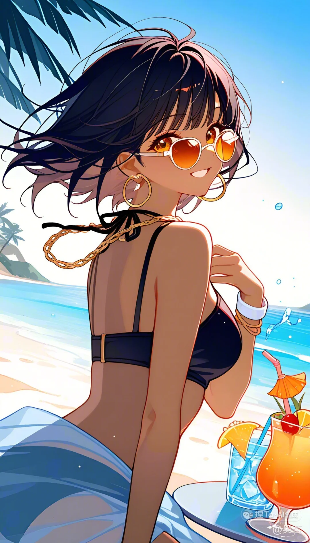 海边的比基尼美女