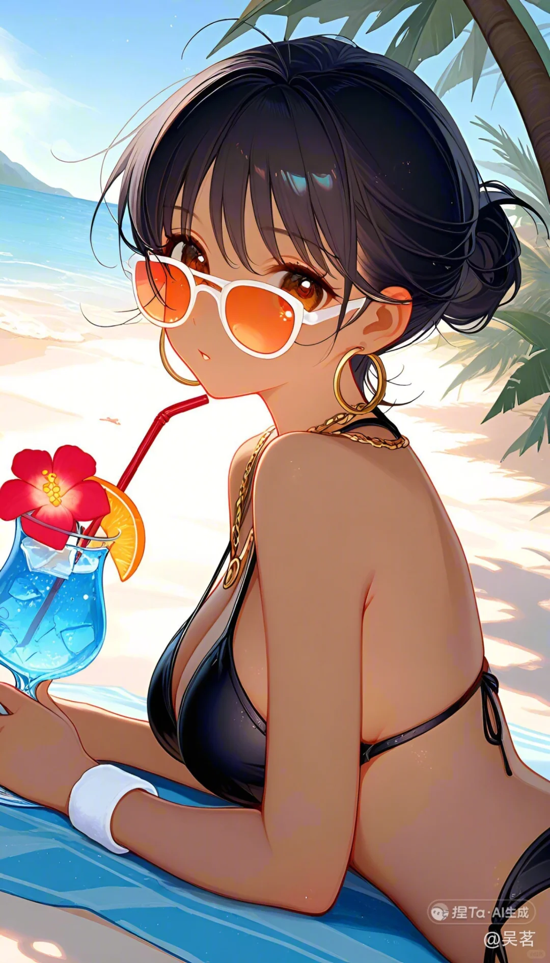 海边的比基尼美女