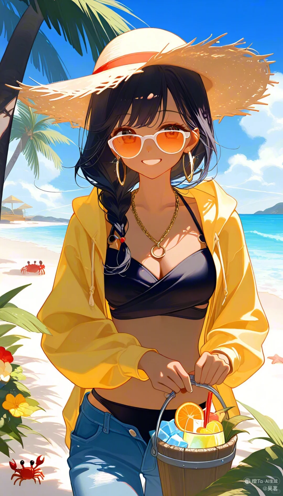 海边的比基尼美女