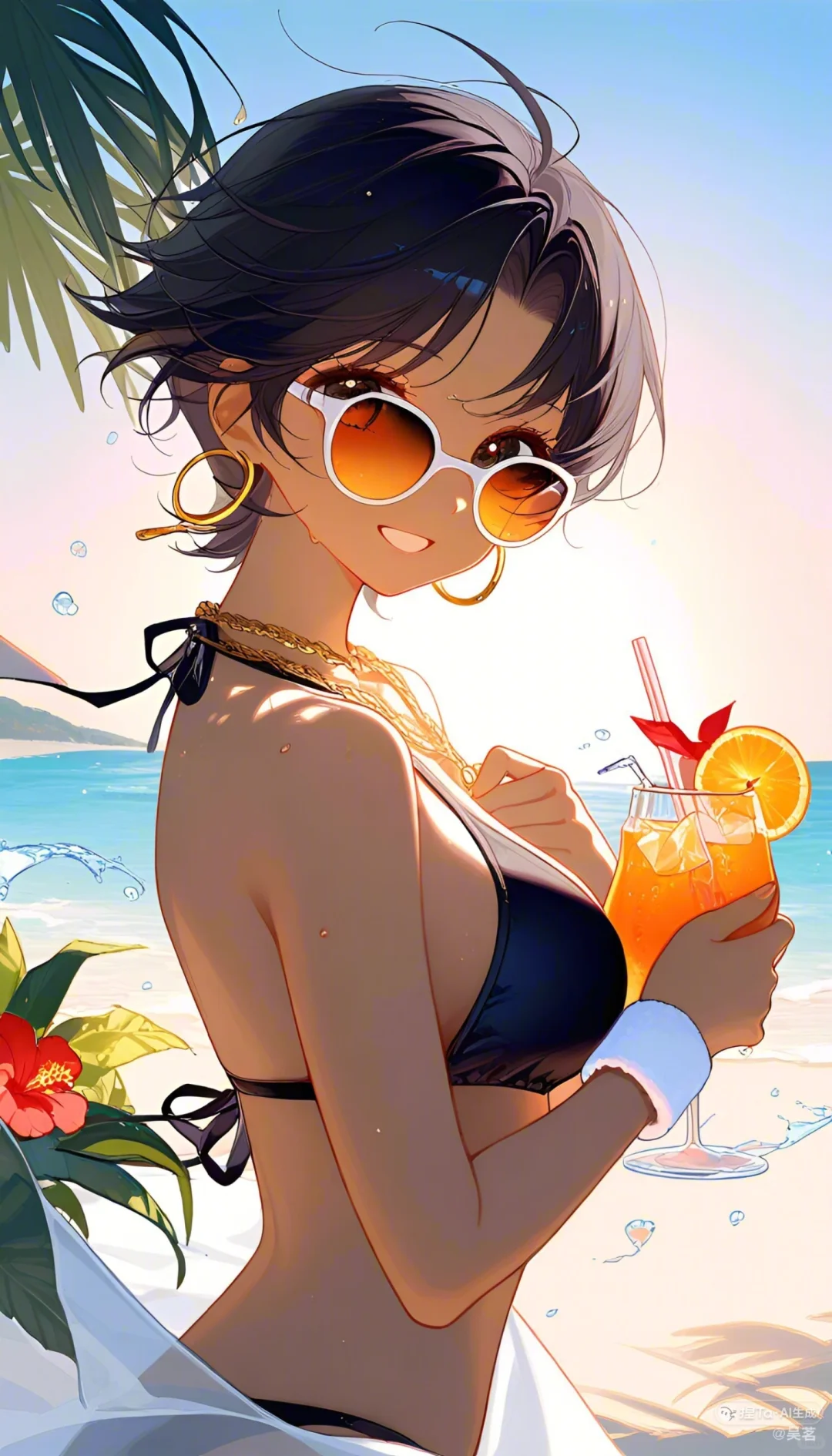 海边的比基尼美女