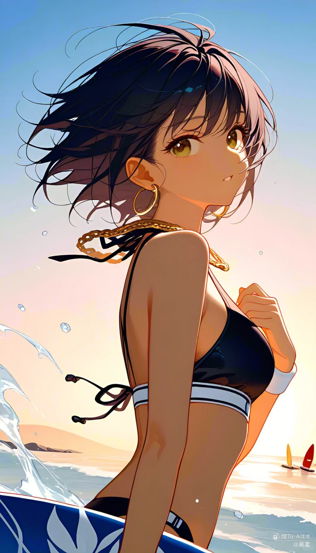 海边的比基尼美女
