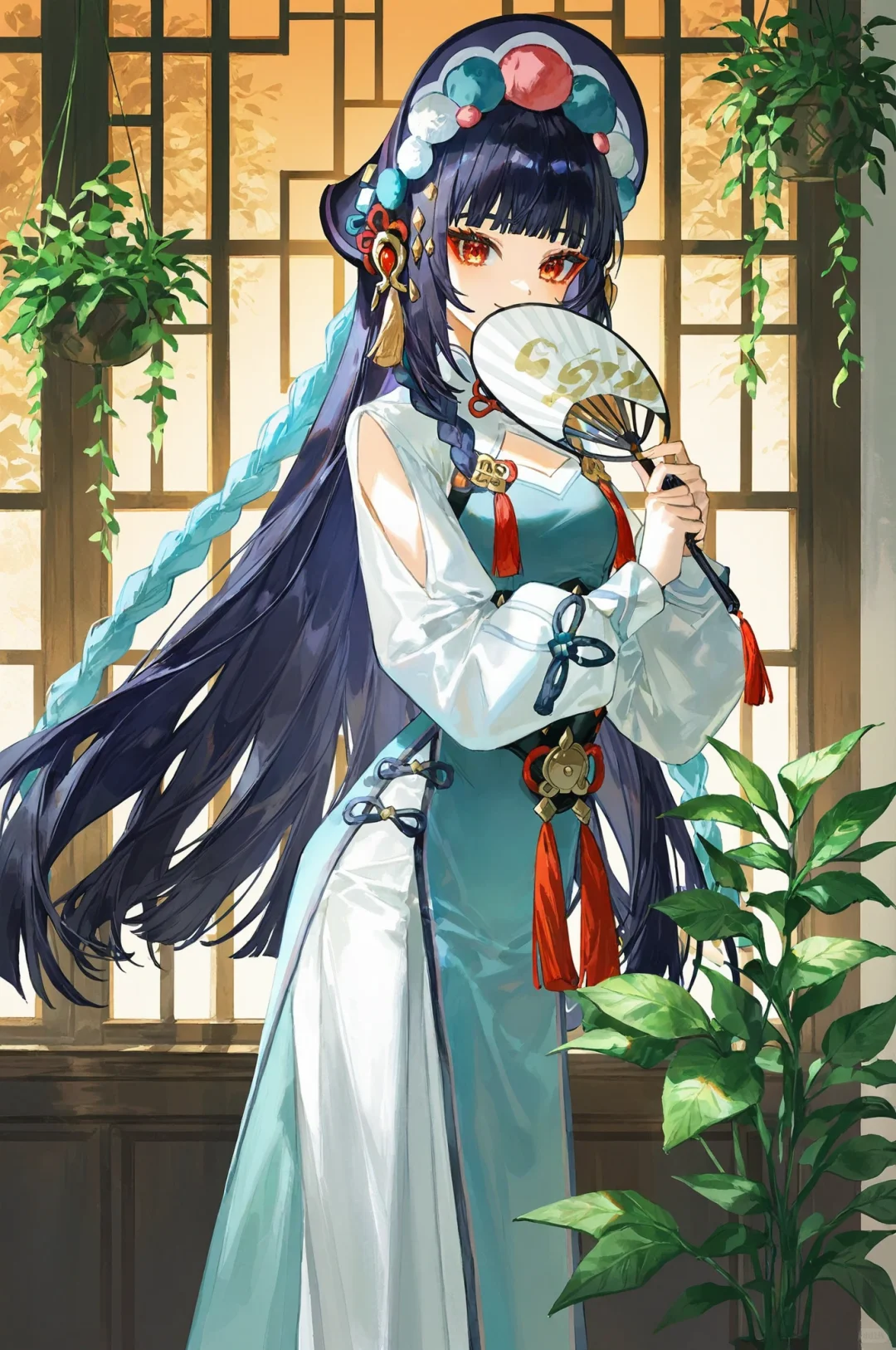 原神｜胡桃 香菱 刻晴 云堇｜旗袍｜壁纸
