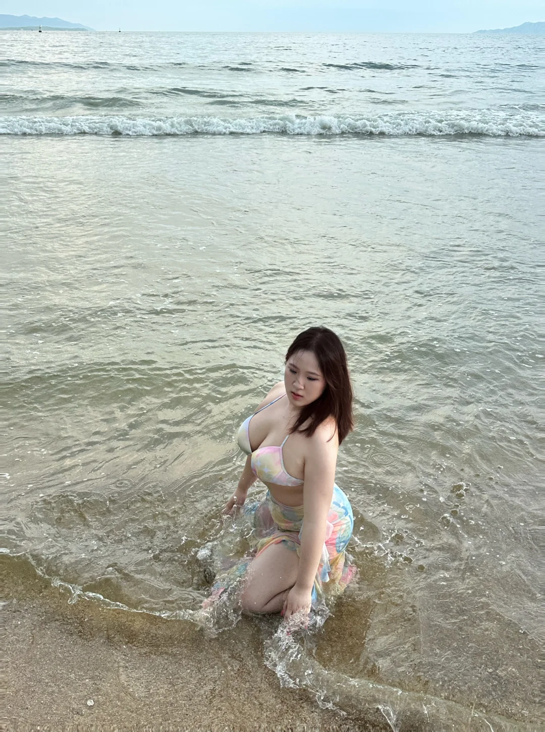 胖胖的我也可以穿比基尼拍照了
