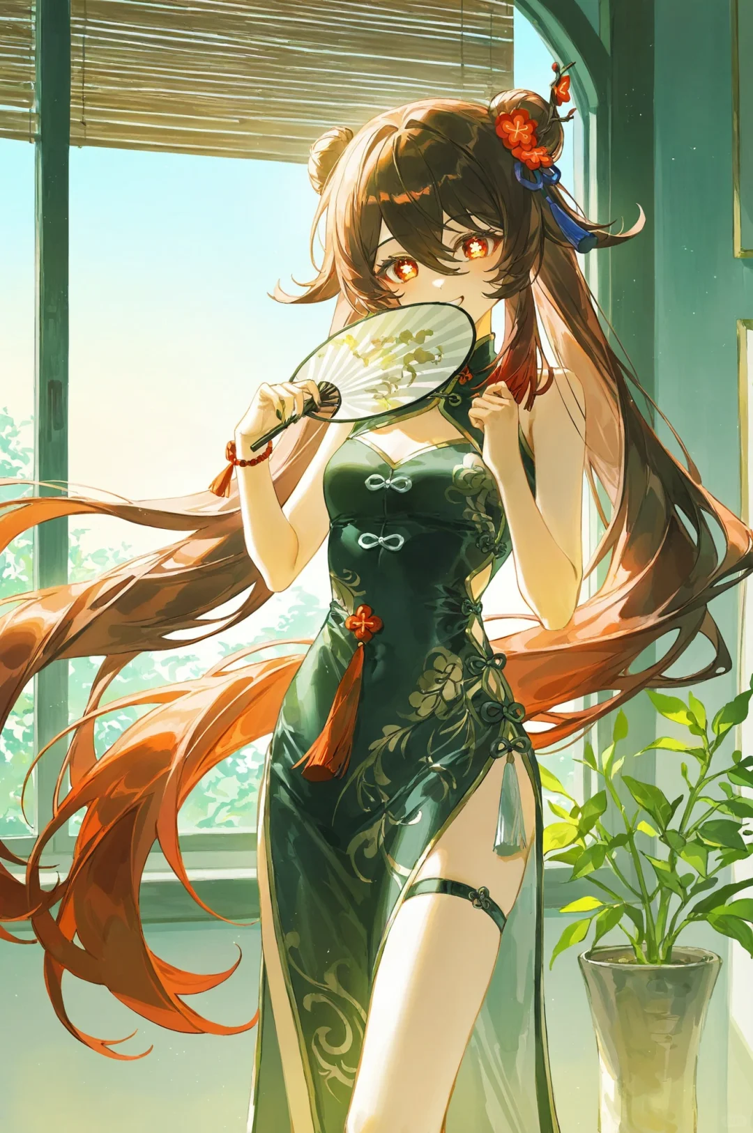 原神｜胡桃 香菱 刻晴 云堇｜旗袍｜壁纸