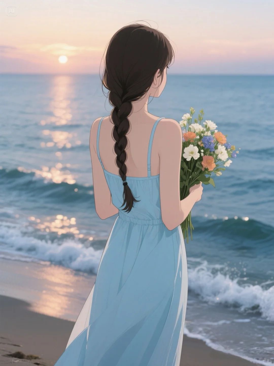 散落人间的神仙女头♡海边女孩
