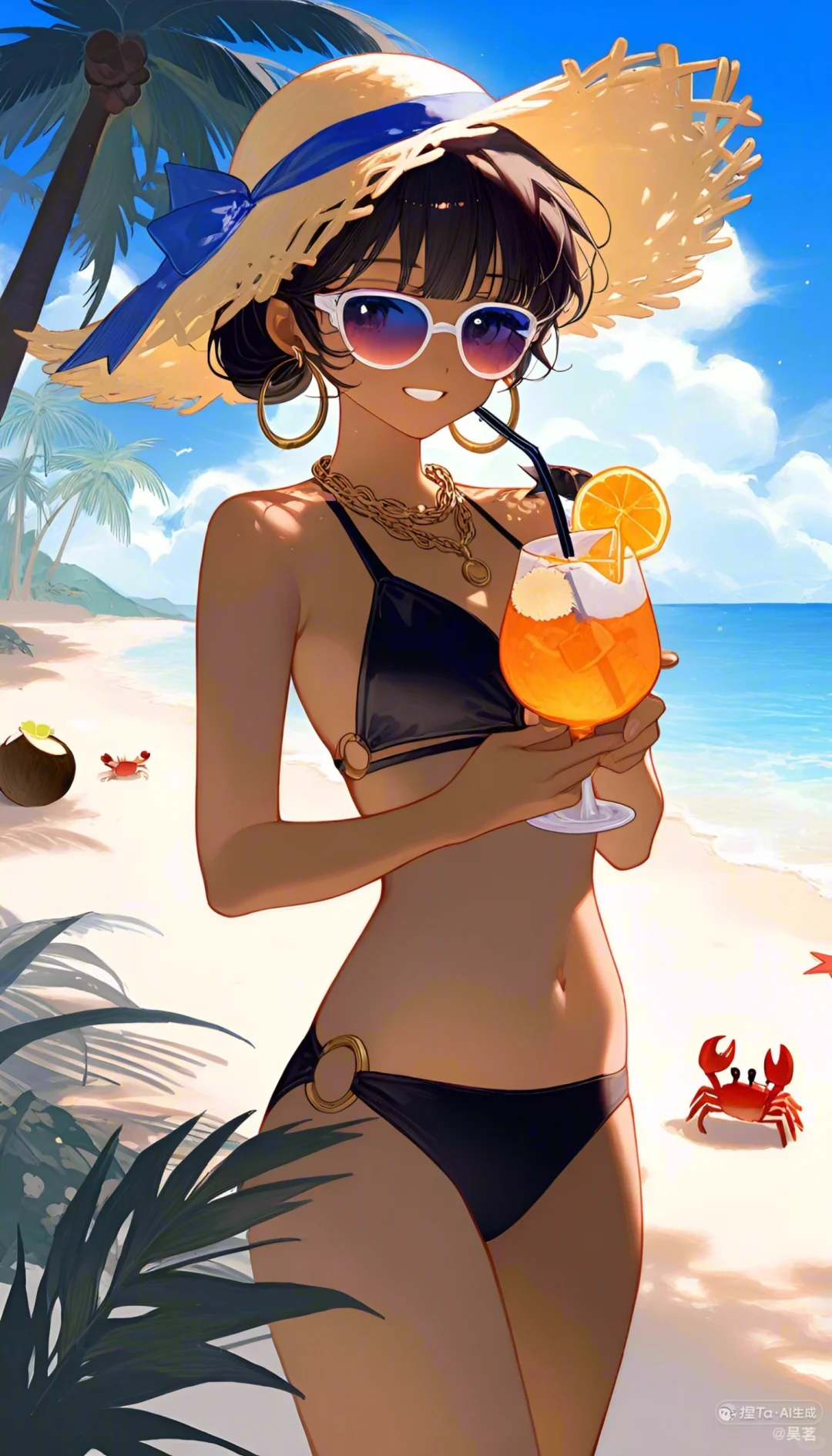 海边的比基尼美女