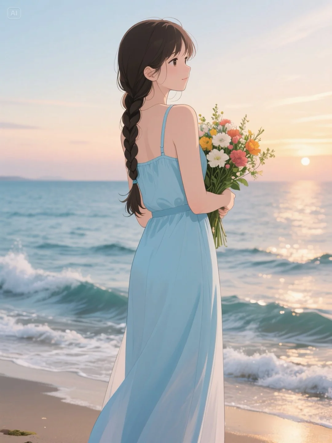 散落人间的神仙女头♡海边女孩