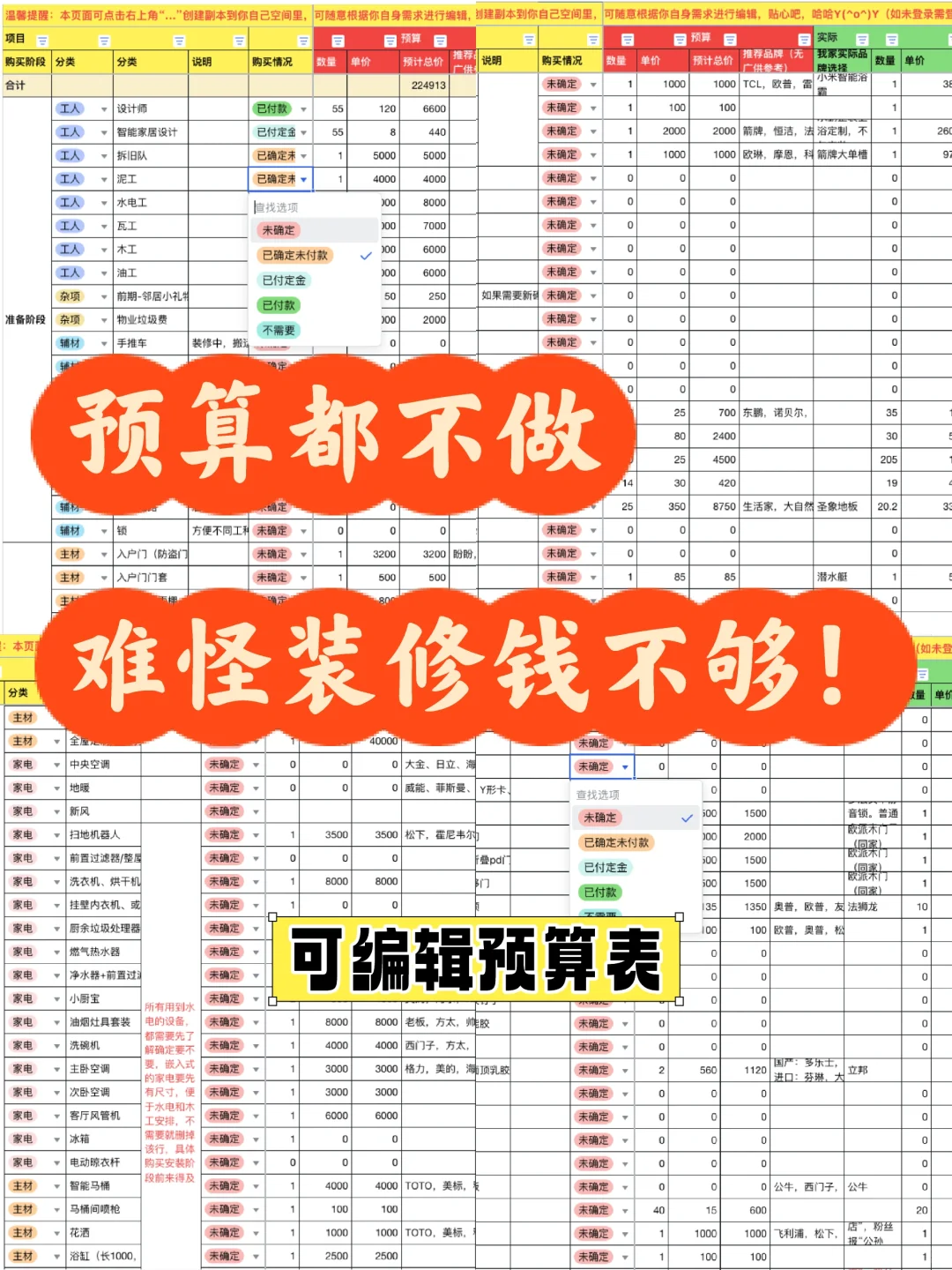 装修预算怎么做？2025装修一定要看！