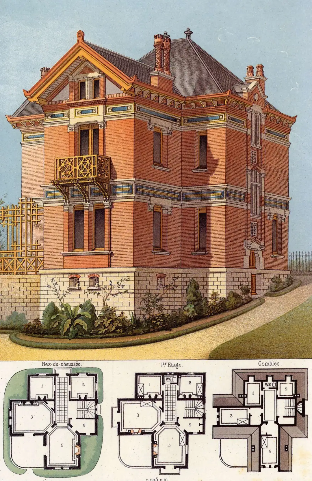 541 张英国维多利亚式建筑效果图附图纸