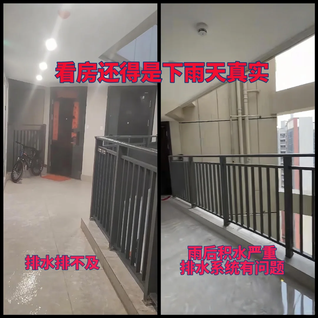 看房就得雨天看！