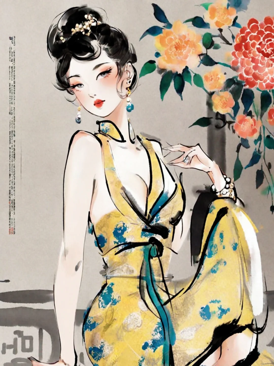 【水墨】美人儿34❤️娇艳