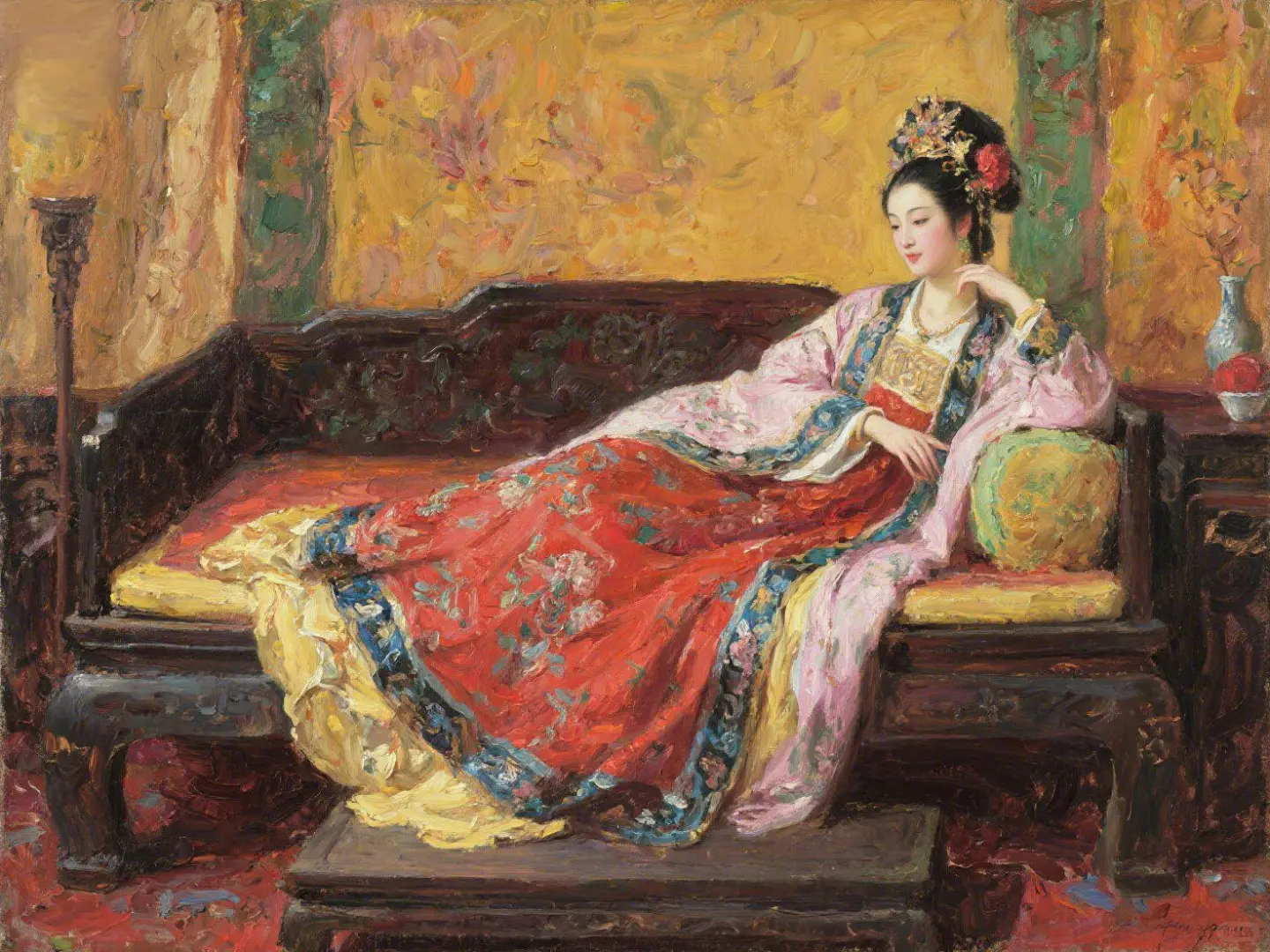 精品油画——《贵妃》