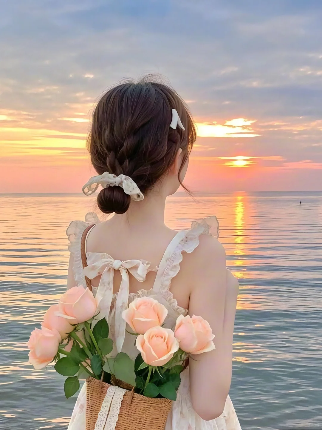 女生头像🌴氛围感背影自在逍遥女头
